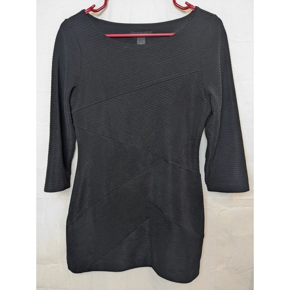 White House Black‎ Market Bodycon Spandex Women's Black Mini Dress Size Small
